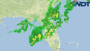 Thunderstorms across Florida