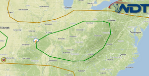 Storms Developing Across Portions of the Ohio and Tennessee Valleys