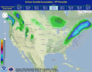 Winter Storm for Mid Atlantic and New England Regions Tomorrow