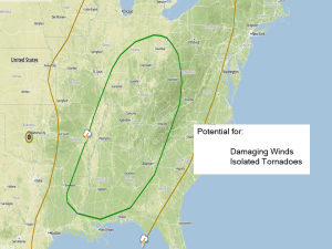 Severe weather potential for Thursday
