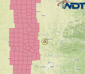 Severe Thunderstorm Watch for portions of Kansas, Oklahoma, and Texas