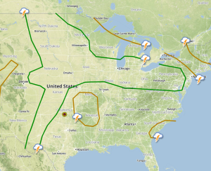 Severe Weather for Portions of the Plains and Great Lakes today