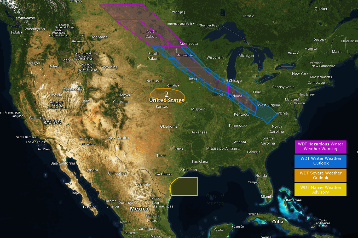Hazards Map- March 23, 2018