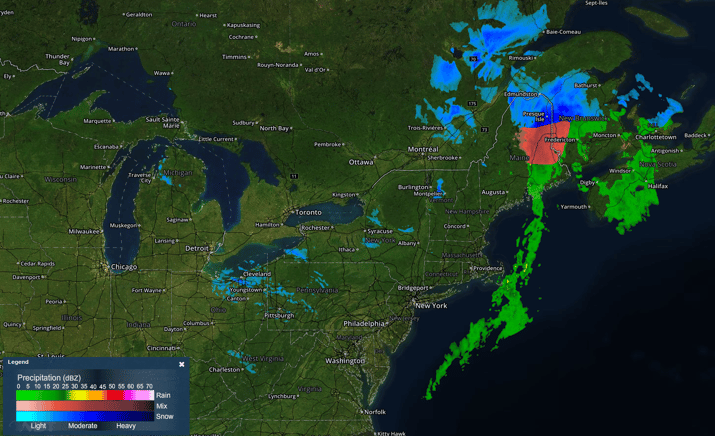 Radar 11:40am EST Wednesday, March 2, 2016