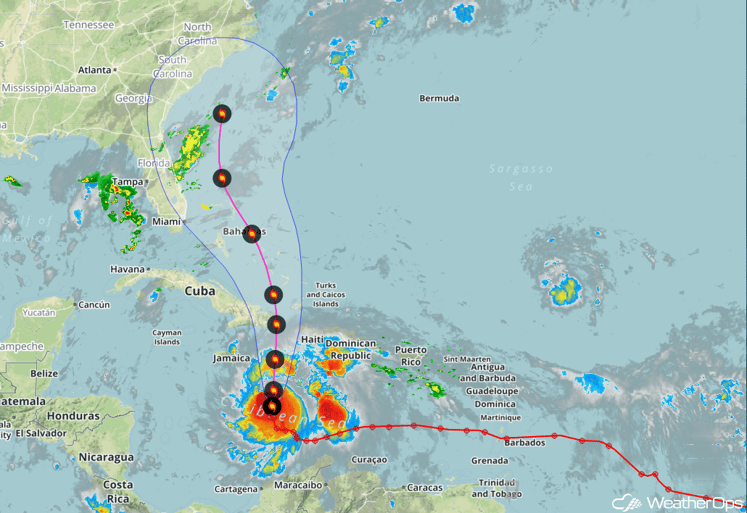 Hurricane Matthew Position -Oct 3