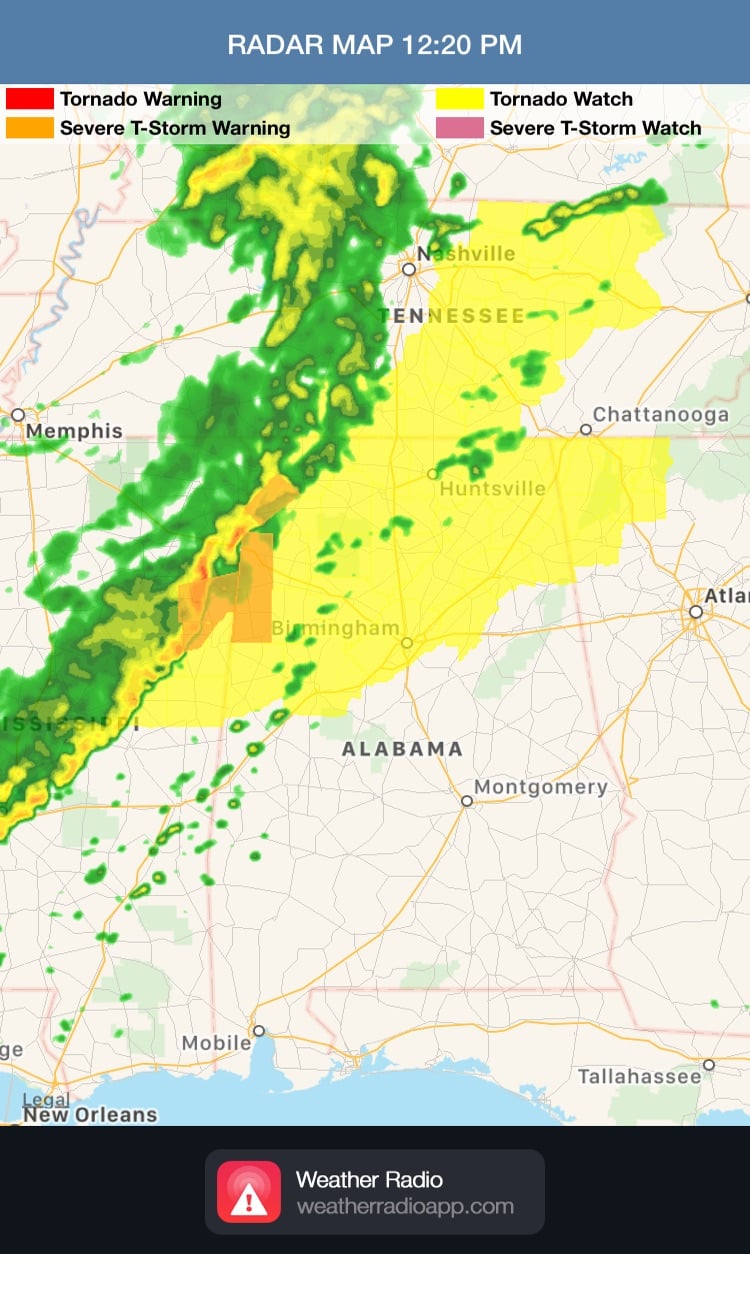 Tornado Watch 6/23/17