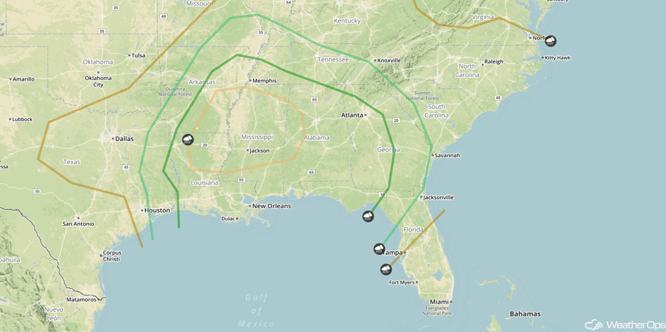 SPC Convective Outlook for Saturday, January 21, 2017