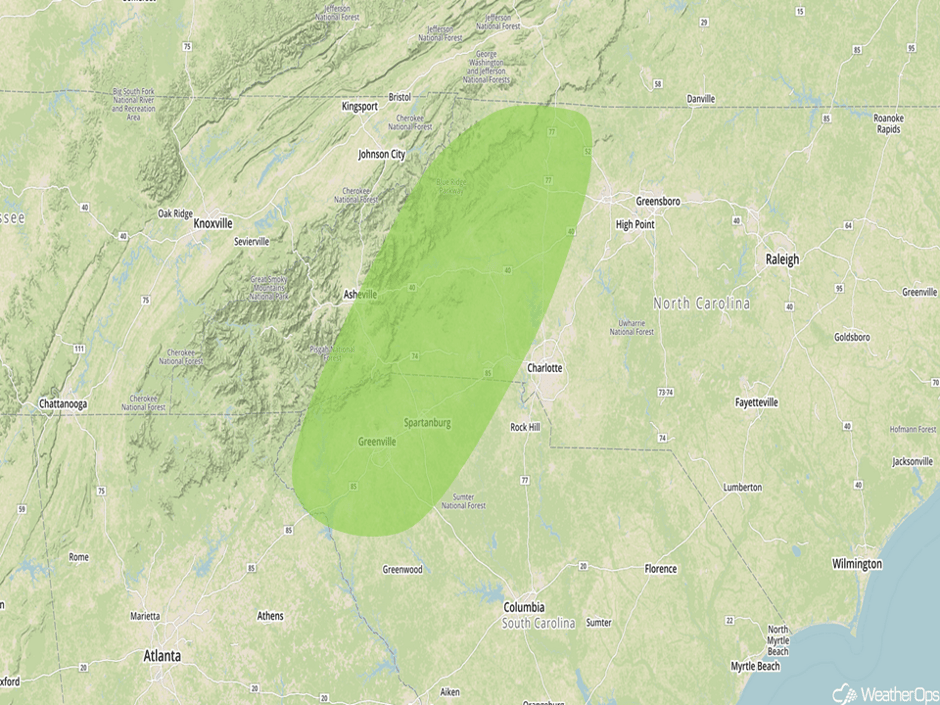 Excessive Rainfall Risk Outline for Monday, October 9, 2017