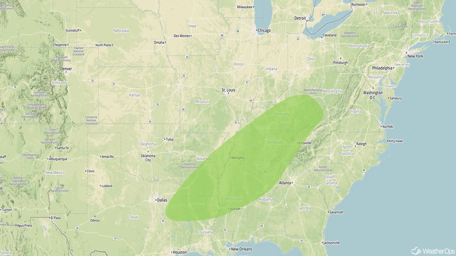 Excessive Rainfall Risk Outline for December 22-23, 2017