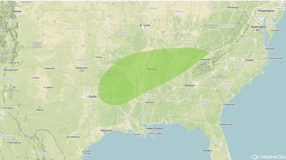 Excessive Rainfall Risk Outline for Friday, December 22, 2017