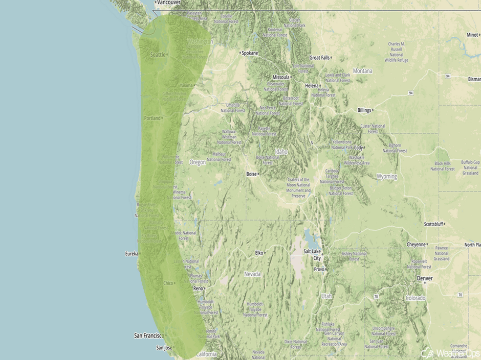 Significant Rainfall Risk Outline for January 17-18, 2017