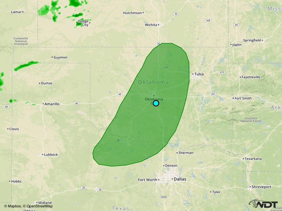 Oklahoma Flood Possible on Tuesday, March 28, 2017
