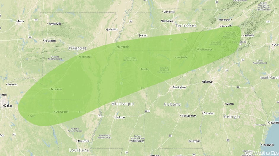 Excessive Rainfall Risk Outline for Decenber 19-20, 2017