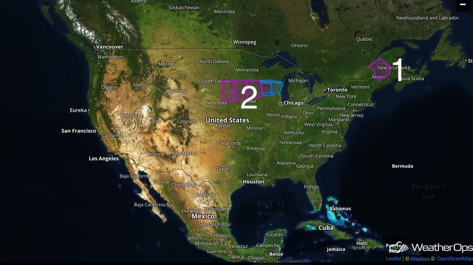 US Hazards Wednesday, January 25, 2017