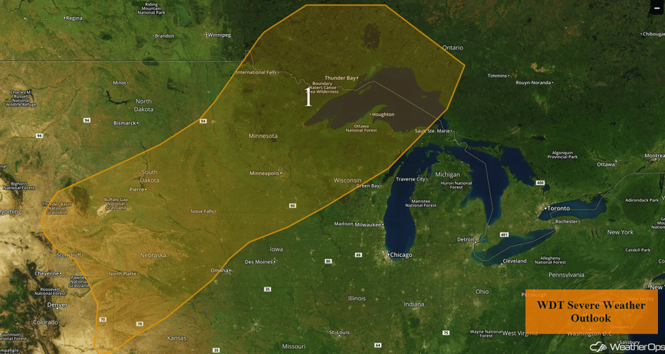 Region 1 for Tuesday, July 25, 2017