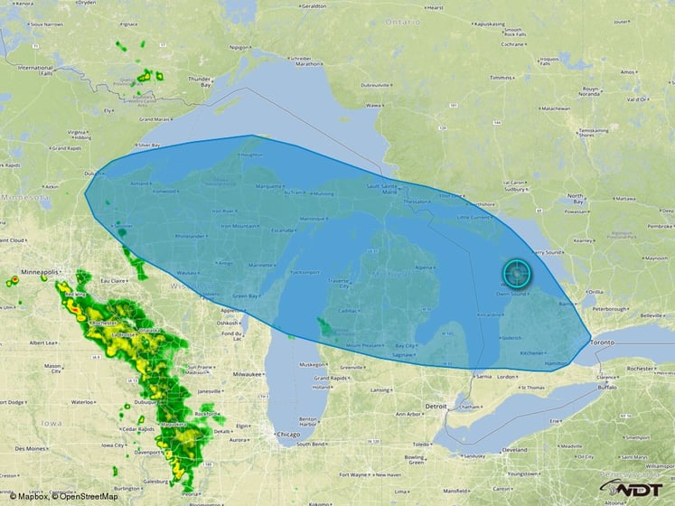 Thunderstorm Risk Outline for Saturday, June 11, 2016
