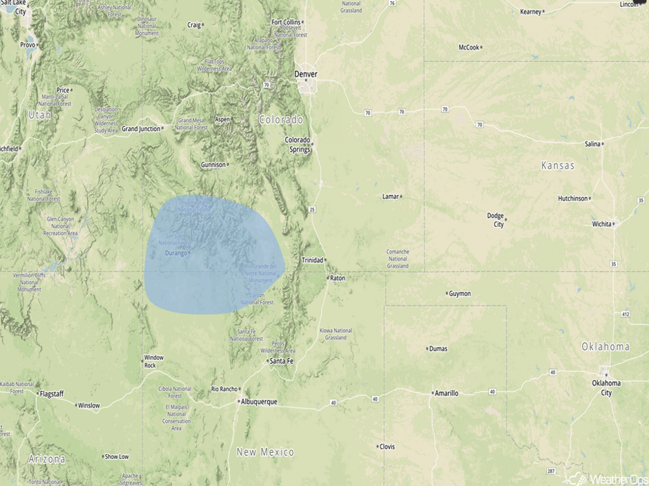 Significant Snowfall Risk Outline for Thursday, December 22, 2016
