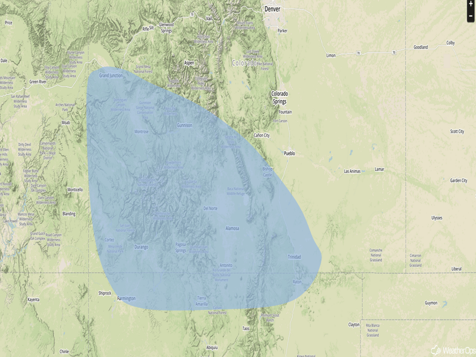 Significant Snowfall Risk Outline for Thursday, January 5, 2017