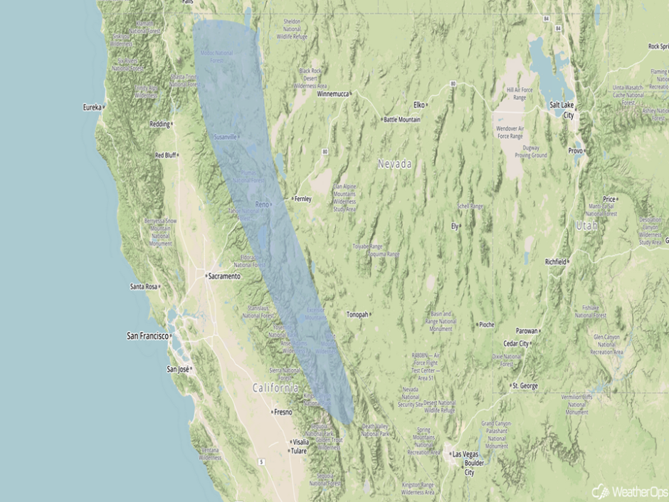 Significant Snowfall Risk Outline for Wednesday, January 18, 2017