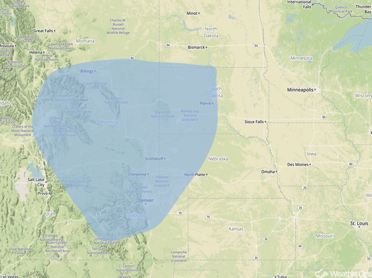 Snowfall Risk Outline for Thursday, November 17, 2016