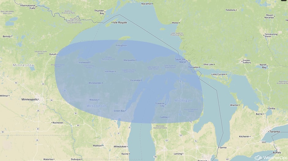 Snow Outline for Saturday, November 11, 2017