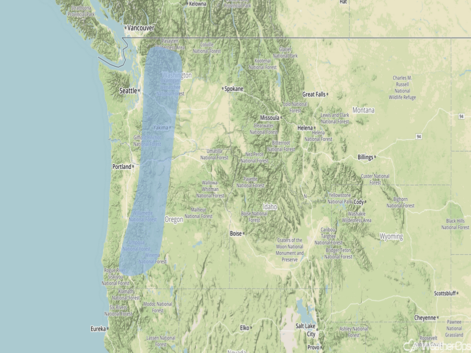 Significant Snowfall Risk Outline for Thursday, December 22, 2016
