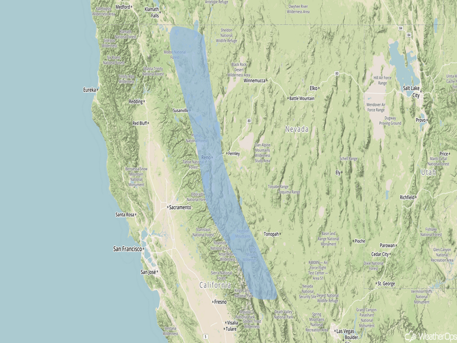 Significant Snowfall Risk Outline for Friday, December 23, 2016