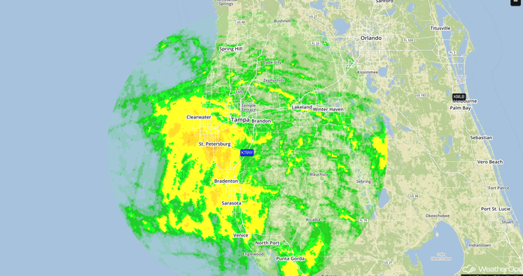 Storm Total Precipitation 2:52pm EDT 8/31/16