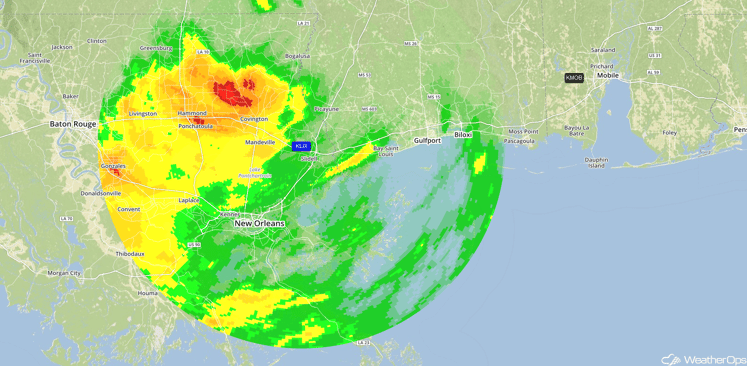 Storm Total Precipitation Louisiana 8/12/16 1:47pm