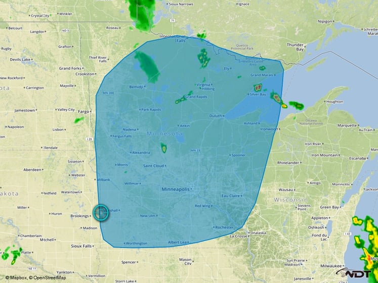 Thunderstorm Risk Outline for Sunday, June 12, 2016