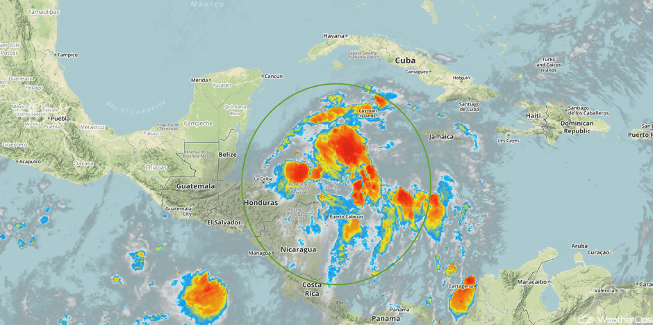 Enhanced Infrared Tropical Satellite 10/27/17