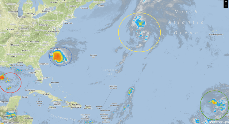 Tropical Infrared Satellite Thursday, September 15, 2016