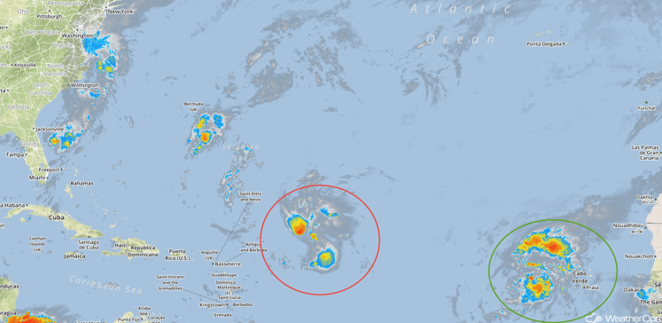 Tropical Infrared Satellite for Tuesday, September 20, 2016