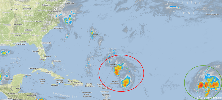 Tropical Infrared Satellite Wednesday, September 21, 2016