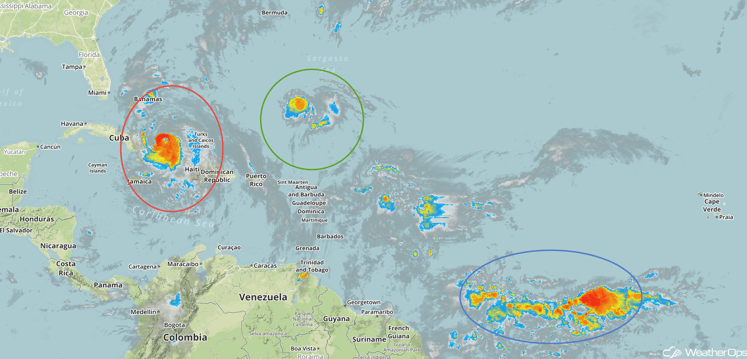Tropical Infrared Satellite for Wednesday, October 5, 2016