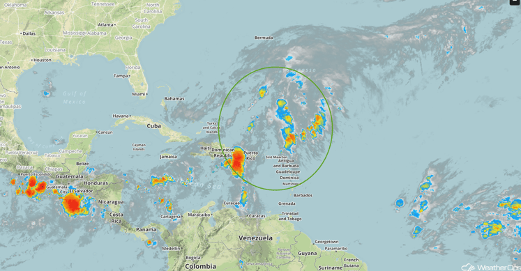 Tropical Infrared Satellite Wednesday, October 19, 2016
