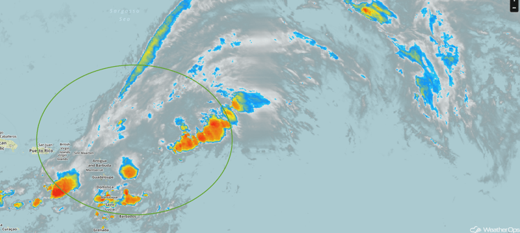 Tropical Infrared Satellite Wednesday, November 2, 2016