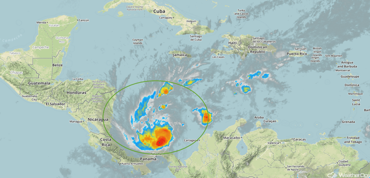 Tropical Enhanced Infrared Satellite Tuesday, November 22, 2016