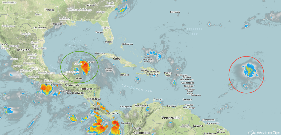 Enhanced Infrared Tropical Satellite 8/8/17