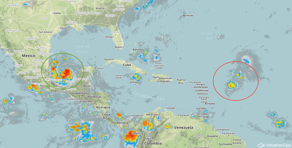 Enhanced Infrared Tropical Satellite 8/9/17