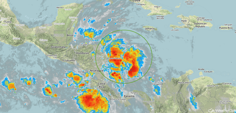 Enhanced Infrared Tropical Satellite 10/25/17