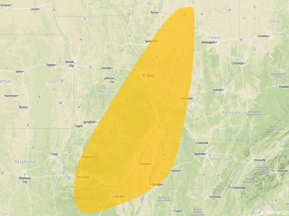 Thunderstorm Risk Outline for Wednesday, May 17, 2017