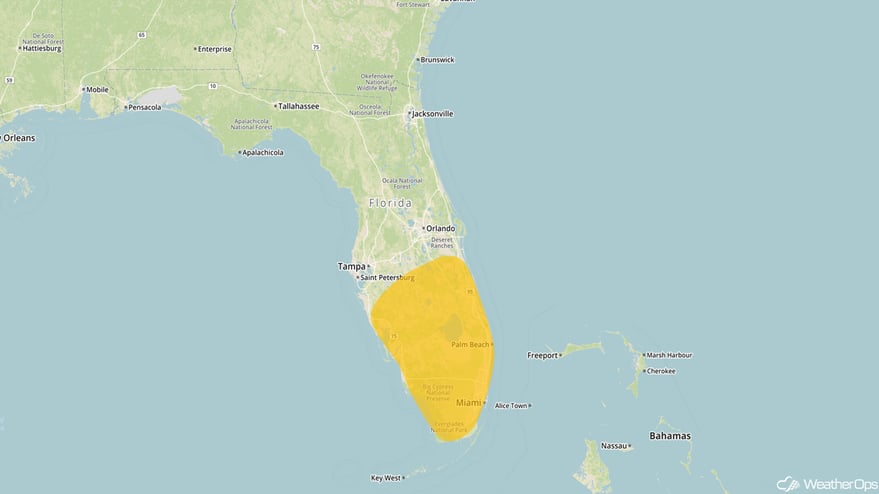 Thunderstorm Risk Outline for Saturday, October 28, 2017