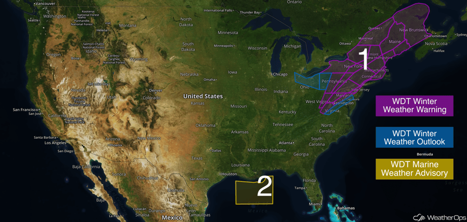 US Hazards for March 14, 2017