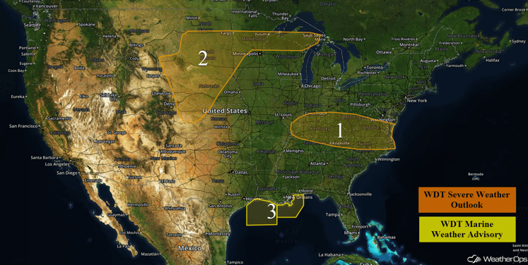 US Hazards for Tuesday, July 26, 2016