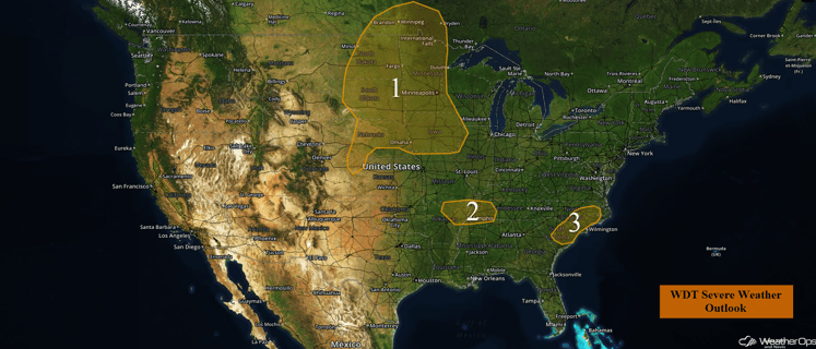US Hazards for Monday, August 1, 2016