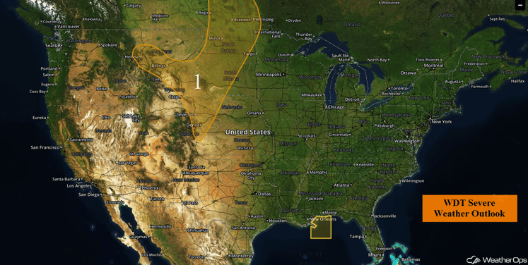 US Hazards for Monday, August 8, 2016