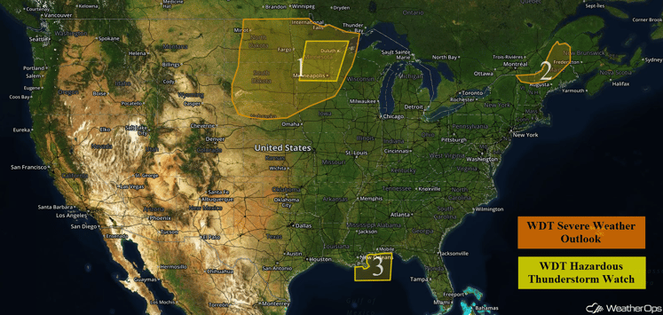 US Hazards for Wednesday, August 10, 2016