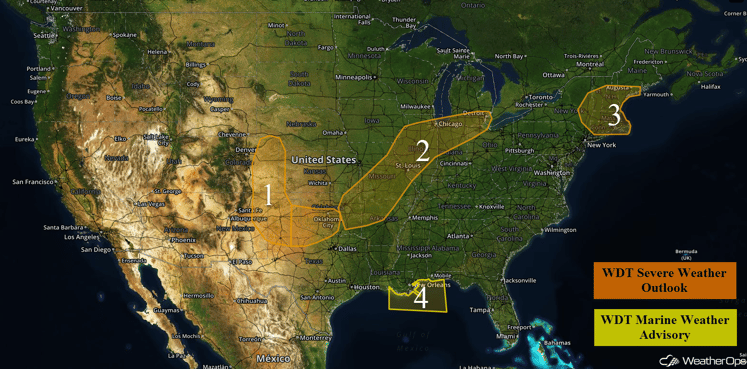 US Hazards for Friday, August 12, 2016