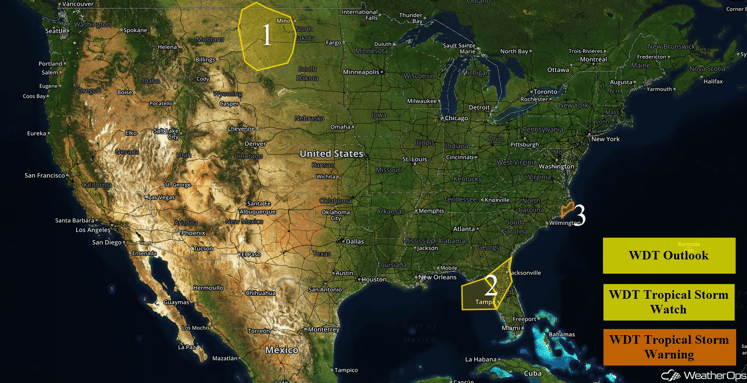 US Hazards for Tuesday, August 30, 2016